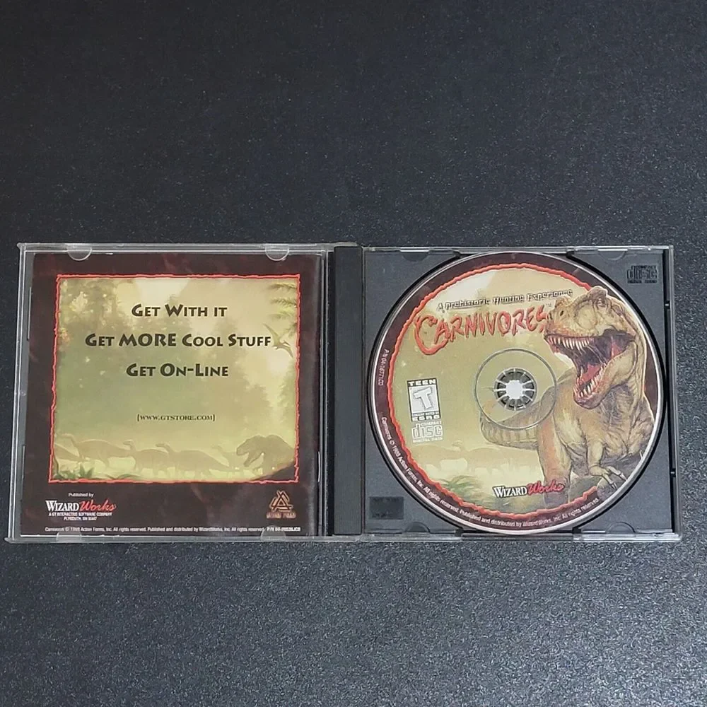VTG PC CD-Rom 4‎ Games Carnivores / Atlantis / Deer Hunter / Hot Wheels Crash